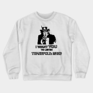 Uncle Sam Says Listen Crewneck Sweatshirt